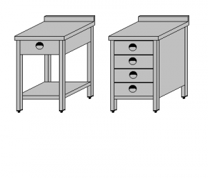 Masa de lucru bar cu 1 sertar 40x60x85