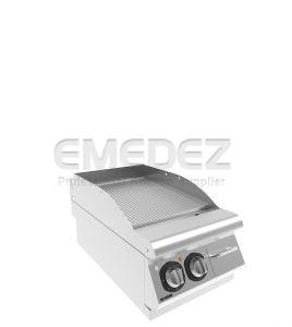 Grătar grill electric de banc cu placa striata 40x73x28.5
