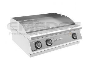 Grătar grill electric de banc cu placa neteda si striata 80x73x28.5