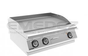 Grătar grill electric de banc cu placa striata 80x73x28.5