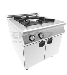 Plita gaz cu ochi mare Show Cooking cu suport inchis 22.5 kW  80x90x85