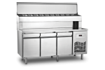 Unitate refrigerata preparare PIZZA 280 litri cu blat INOX SGN140 140x70x130