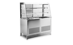 Vitrina refrigerata 2 rafturi si panou frontal glisant 140x70x160